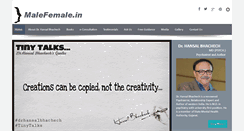 Desktop Screenshot of malefemale.in